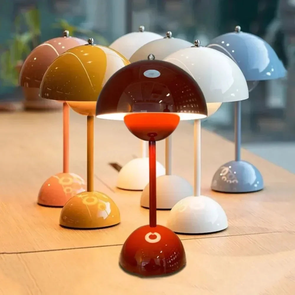 Rechargeable LED Mushroom Lamp – Soft Lighting &amp; Elegant Design for a Soothing Ambiance