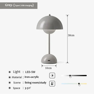 Lampe Champignon LED Rechargeable – Éclairage Doux & Design Élégant pour une Ambiance Apaisante