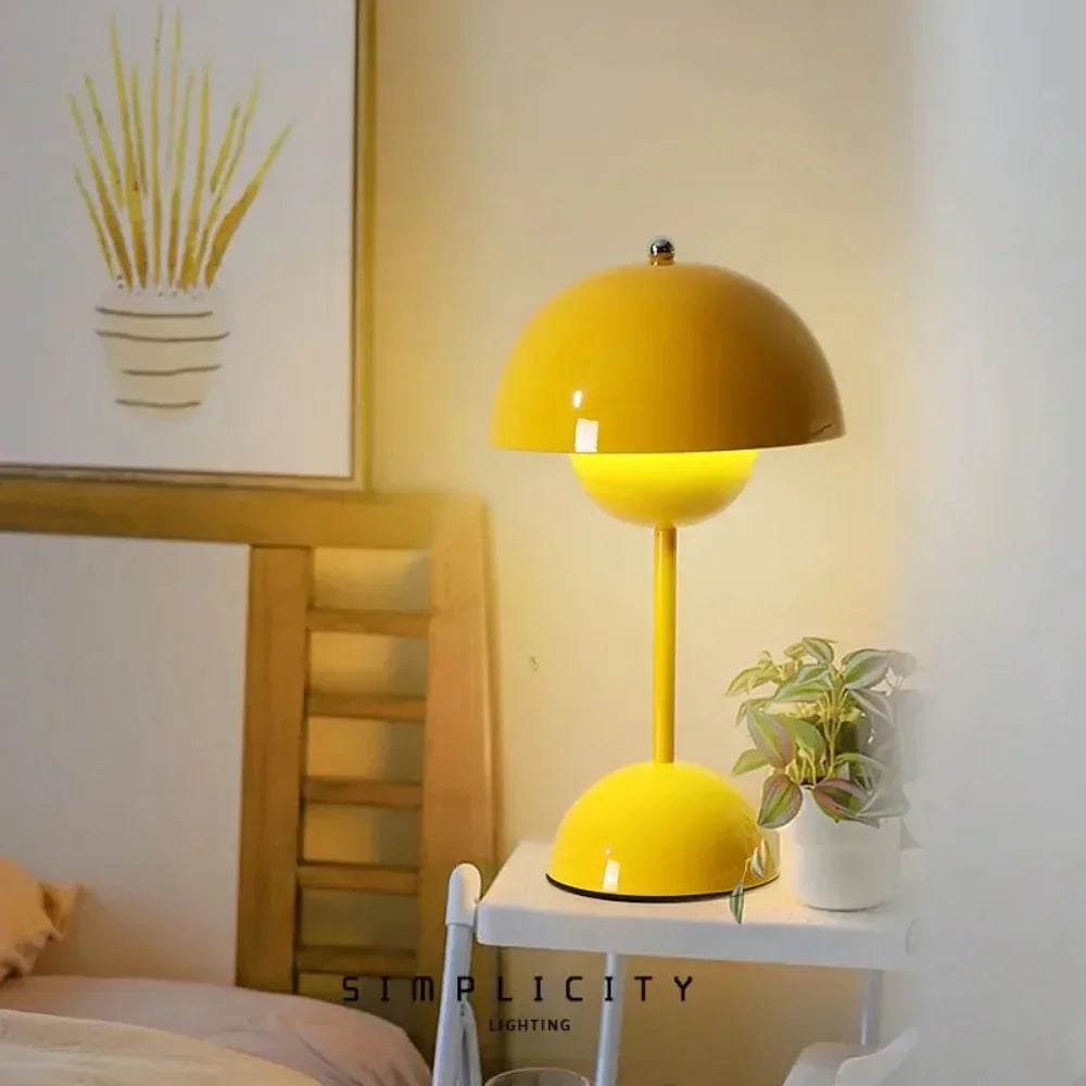 Rechargeable LED Mushroom Lamp – Soft Lighting &amp; Elegant Design for a Soothing Ambiance